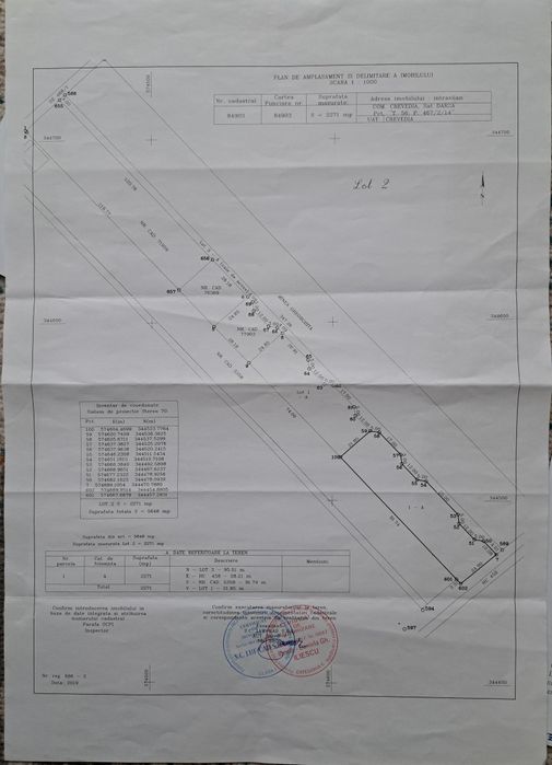 Teren 2271 mp intravilan PARTIAL CONSTRUIBIL