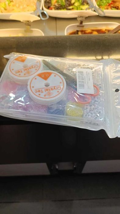 Комплект за изработка на гривни от мъниста цветни за деца 10320бр.