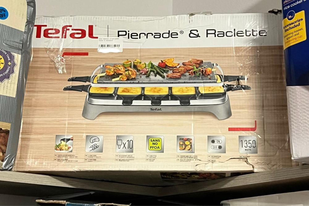 Grătar electric Tefal Pierrade & Raclette, 10 persoane, 1350W