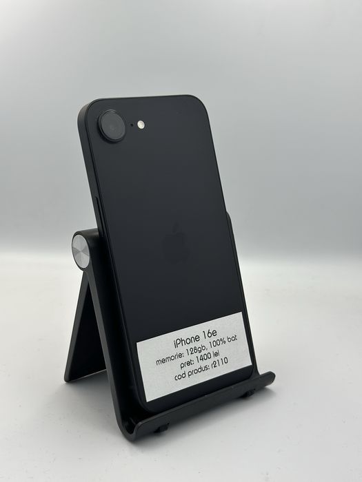 Iphone 16e - 128GB, 100% baterie, 1 an garantie