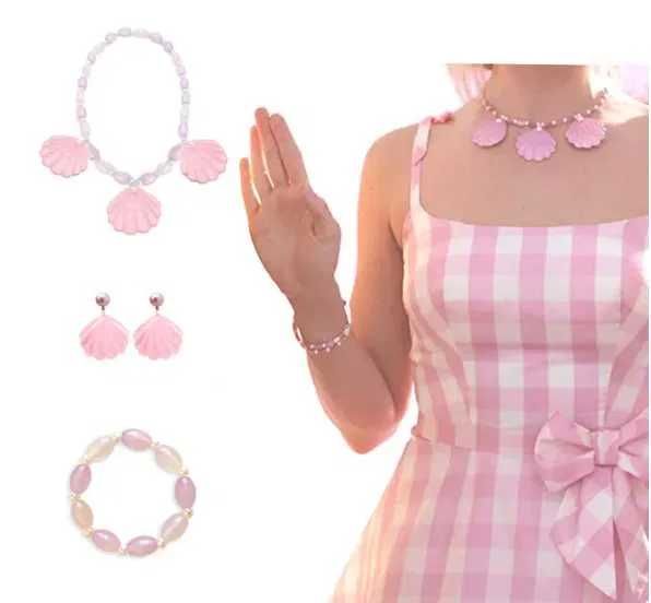 Rochie rochita BARBIE roz NOUA 6- 10 ani