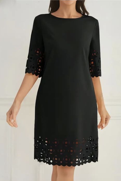 Rochie neagră, midi