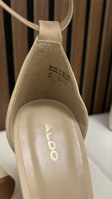 Pantofi ALDO din piele - Nude mărimea 39