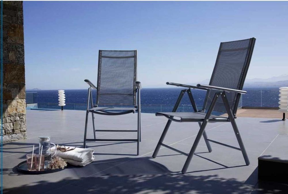 Градински стол сгъваем статичен и с регулиране+маса