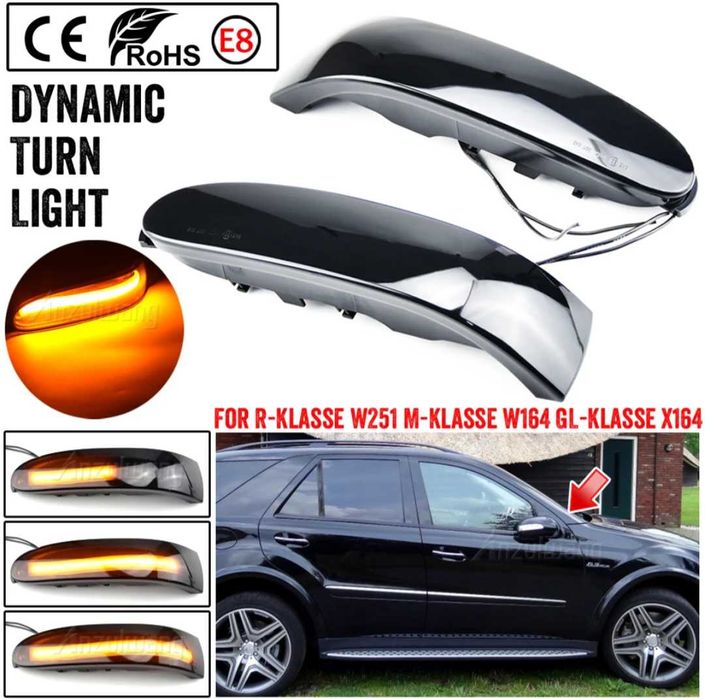 Динамични мигачи за огледалата за МерцедесR W251 ML W164 GL  Mercedes
