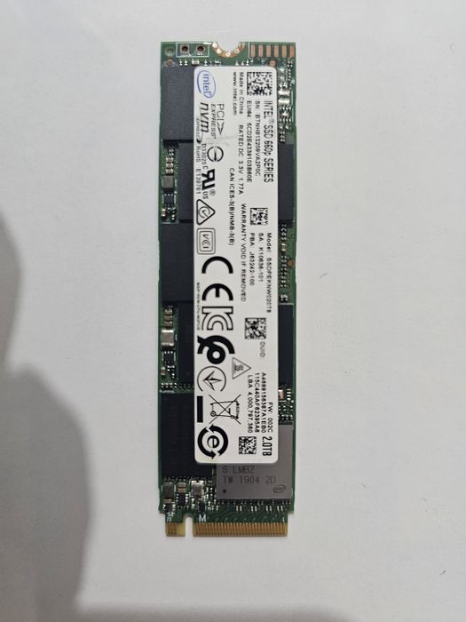 SSD Intel 660p 2TB M2