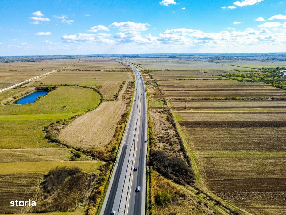 Terenuri industriale cu deschidere la A1, km 64 – Jugureni, Dambovit