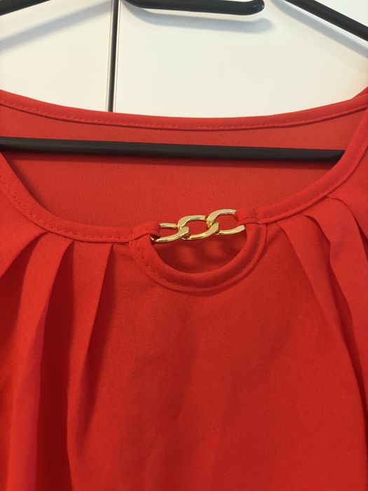 Rochie rosie din 2 piese