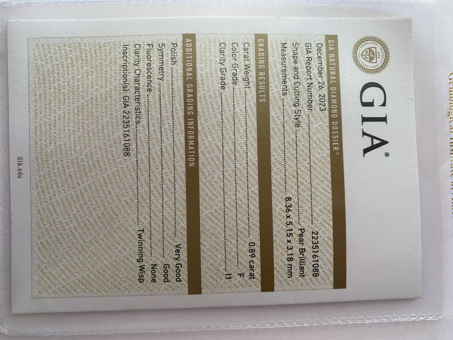 Продам кольцо с бриллиантом