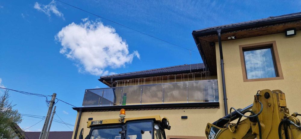 Balustrada din sticla , balustade din sticla cu inox,inox,sticla