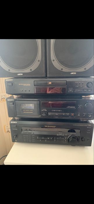 SONY уредба (CD, усилвател и касета) + JAMO тонколони