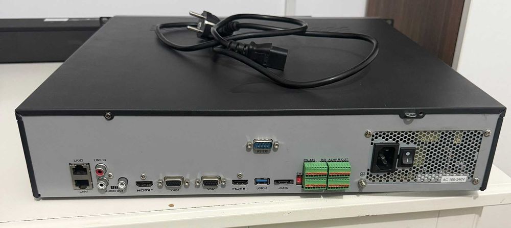 NVR Hikvision 32 canale DS-8632NI-K8, 8 MP, 8xSATA, alarma, audio