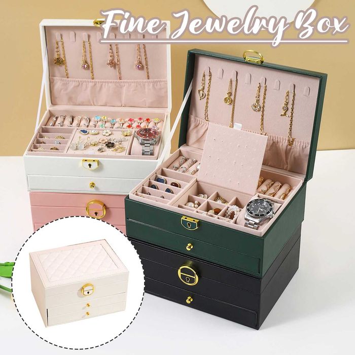 Шкатулка для украшение и бижутерии с замком– ПОДАРКА ДОСТАВКА В 1 ДЕНЬ