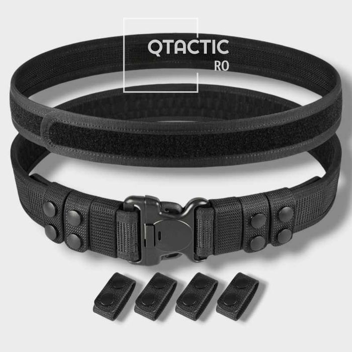 Centura tactica 2 în 1 (centura interioara + exterioara),sistem velcro