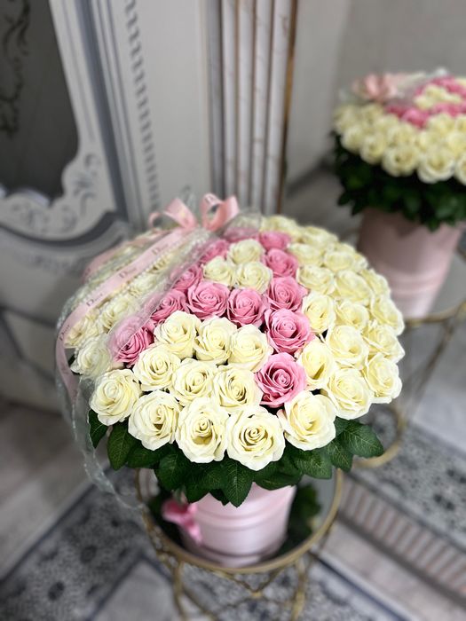 Именной мыльные цветы