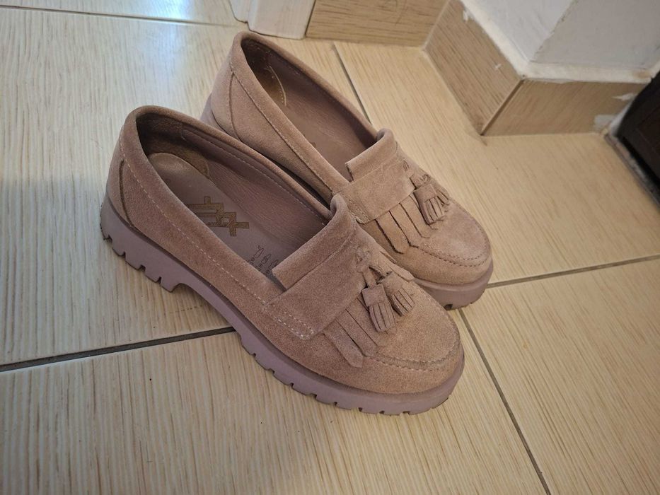 Mocasini de damă piele naturală