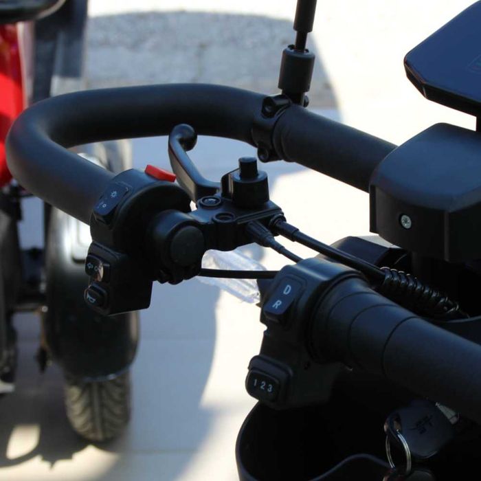 Триместна електрическа четириколка MaxMotors A9 GRAY, 1500W, 48V/20Ah