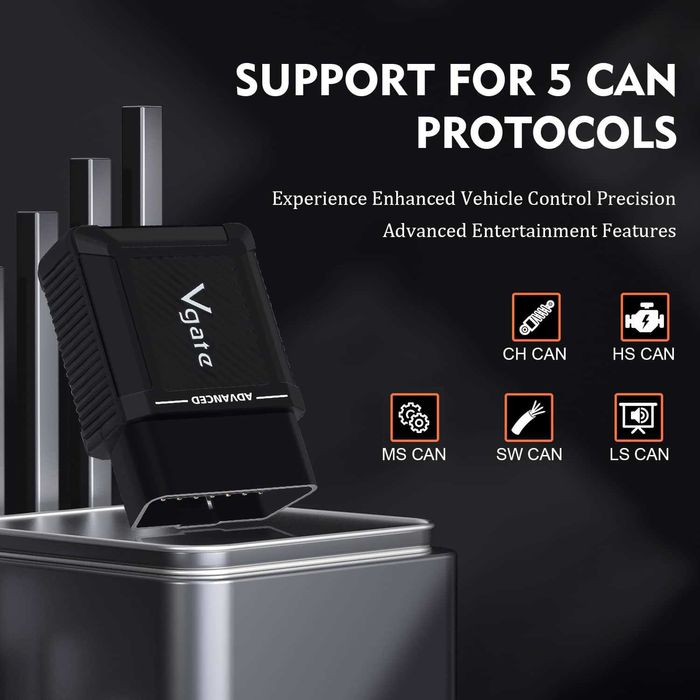 Tester diagnoza auto universal Vgate vLinker MS Windows, Android, iOS