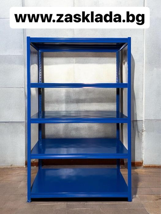 Метални стелажи с 5 метални рафта до 200 кг