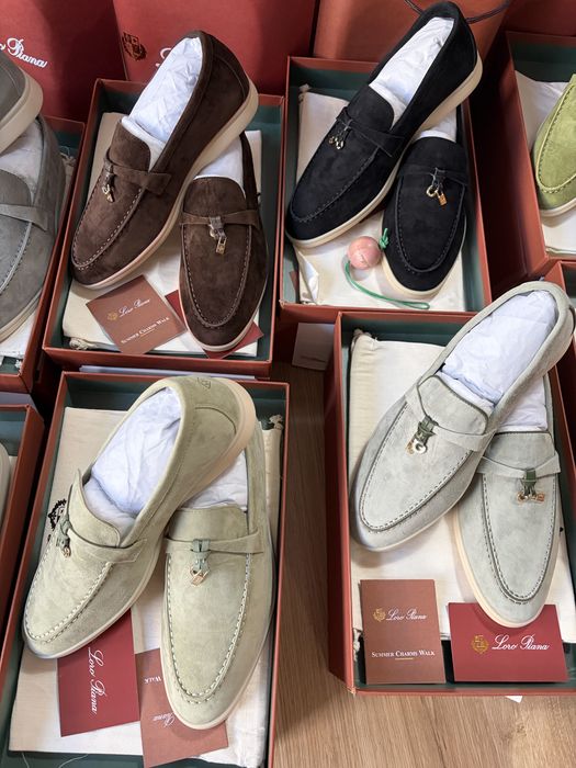 Pantofi Loro Piana Open Walk | Summer walk | Mocasini dama/ barbati/ papuci | Saboti barbati | Piele intoarsa | Marimi 36-44 | NOI calitate excelenta