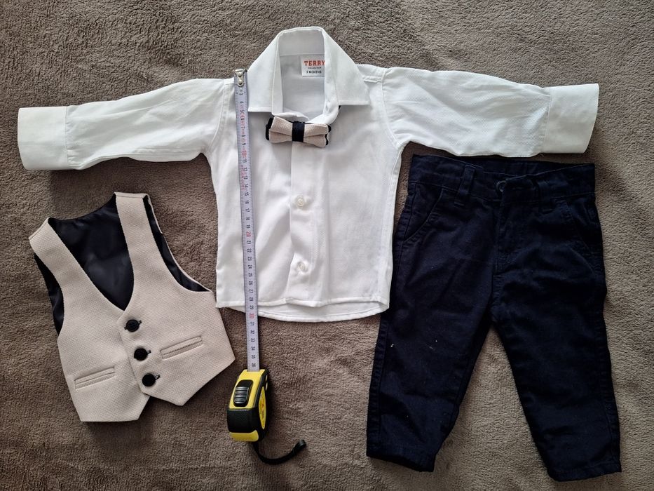 Костюм -риза, папионка, сако и панталон