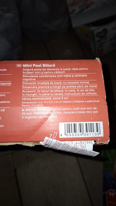 Mini masă de biliard