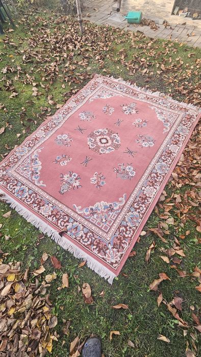 2 covoare persane roșii, model floral, 170x230 cm – stare foarte bună