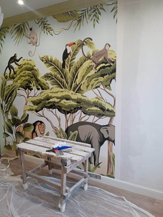 Поклейка обоев любой сожности