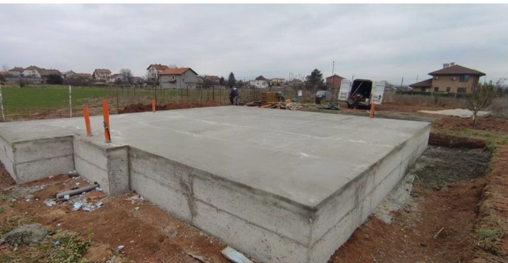 Бетонови фундаменти и груб строеж