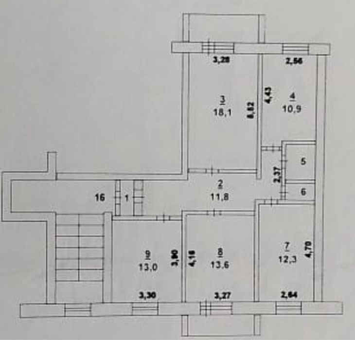 Продам 4 комнатную квартиру