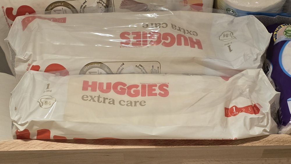 Scutece Huggies Extra Care, mărimea 1 (2-5 kg)