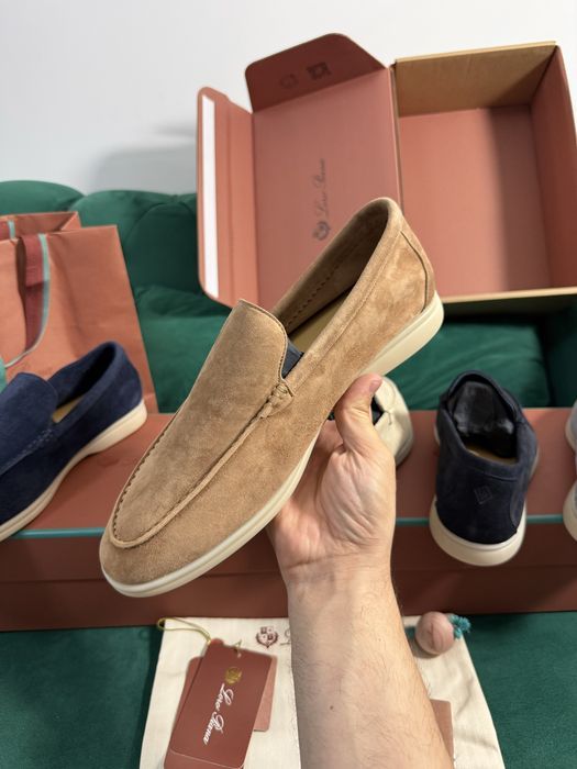 Mocasini Loro Piana piele naturala 100% Full Box colectie noua