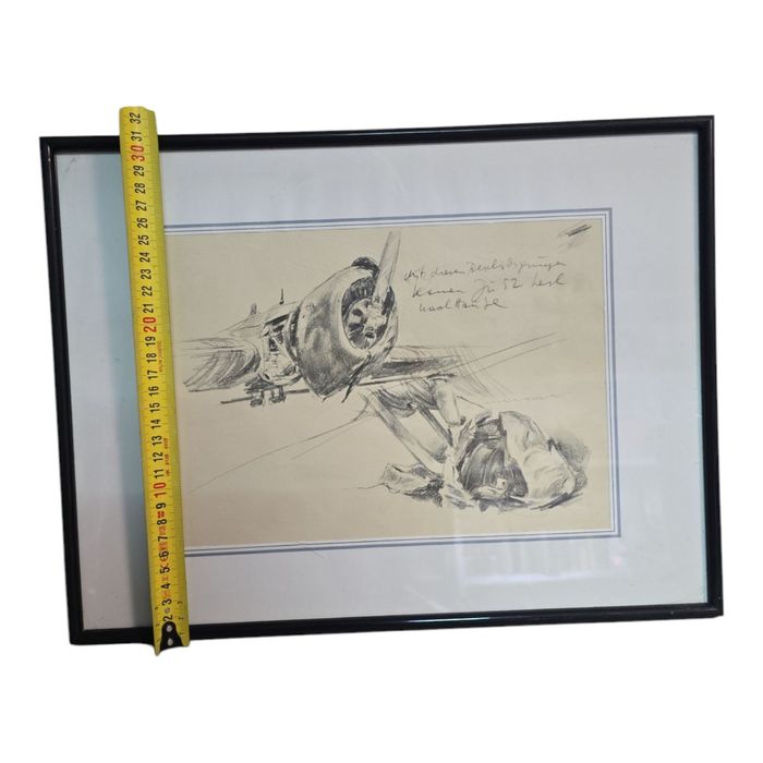 Tablou, litografie  schiță creion