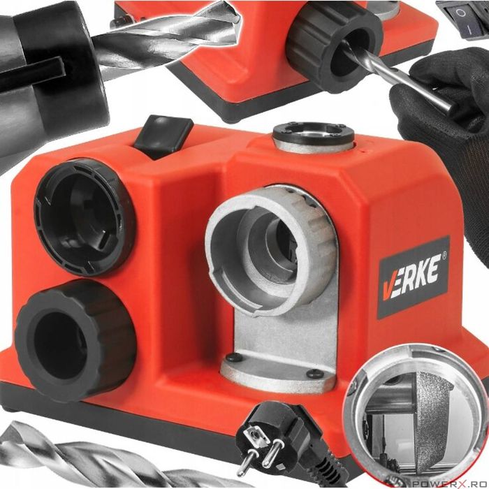 Masina, dispozitiv pentru ascutit burghie, 3-13mm 80 W, Verke