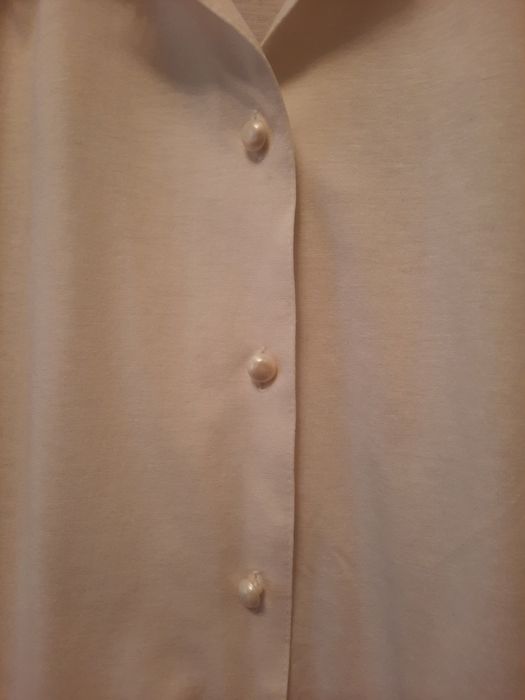 Bluza alba cu guler dantelat mărimea 46