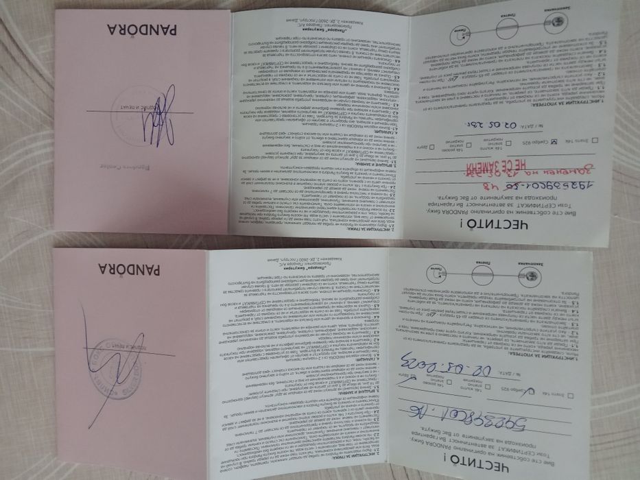 Бижута PANDORA комплект гривна и пръстен  ново