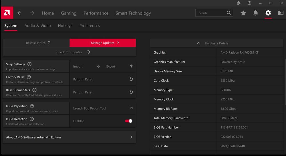 EGPU placa video externa AMD 7600M XT 8GB