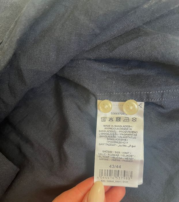 Нова ленена мъжка риза размер XL