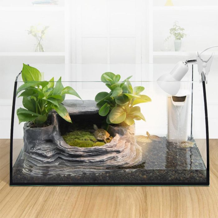 Lampa portabila E27 cu clema pt camera, acvariu, soparle etc. Noua!