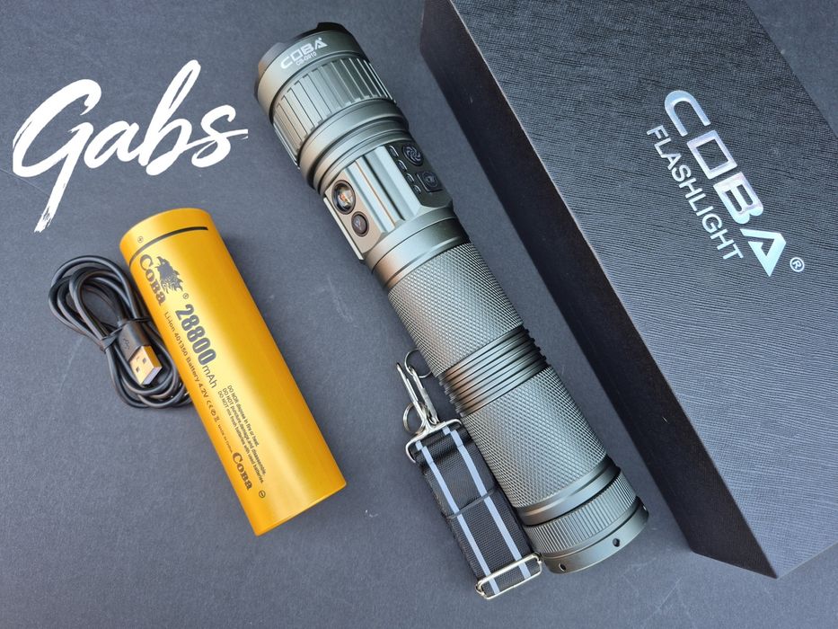 Мощен LED алуминиев фенер COBA CB-G910,TG WICK 3000m 3000м