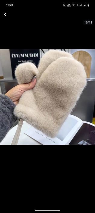 Шапка набор и варежки