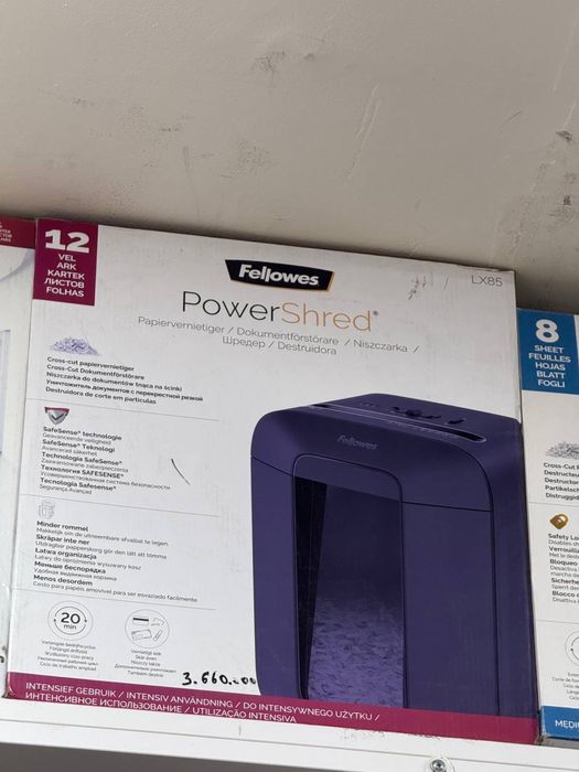 Shreder dona va optom bor har xil razmerlarda