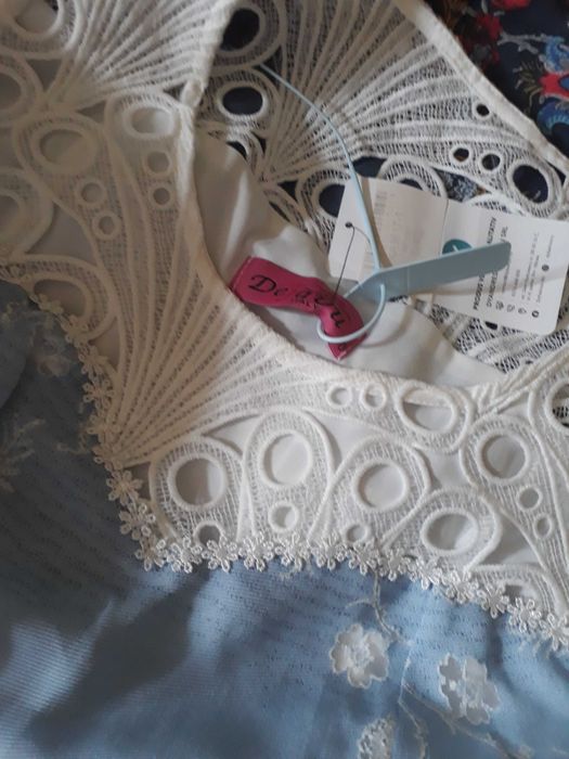 Rochie broderie Dyfashion M/S noua