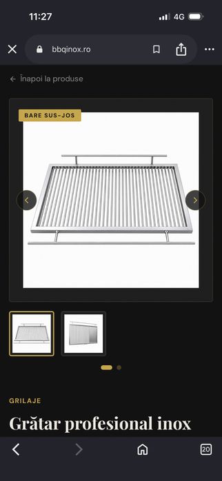 Grilaj gratar profesional din inox