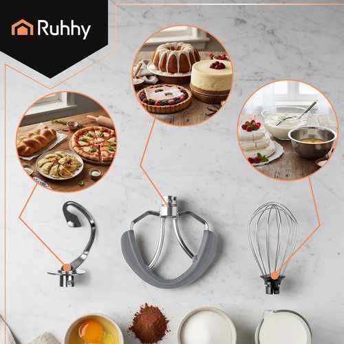 Планетарният миксер за тесто, мощност 1500 W, купа 6,2 л