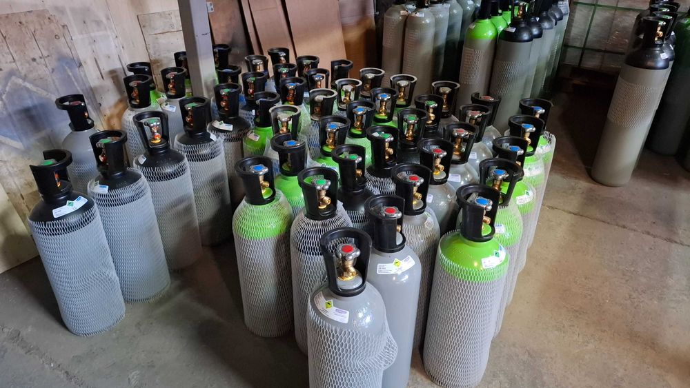 НОВИ - Бутилки стоманени за СО2 - различни големини