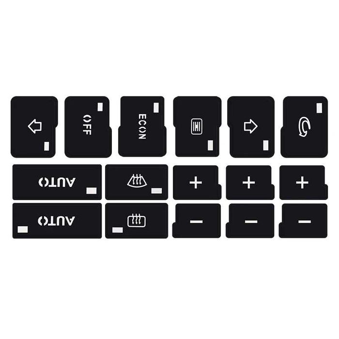 Stickere, autocolante butoane clima,  AC, climatronic, Audi A4 B6 B7