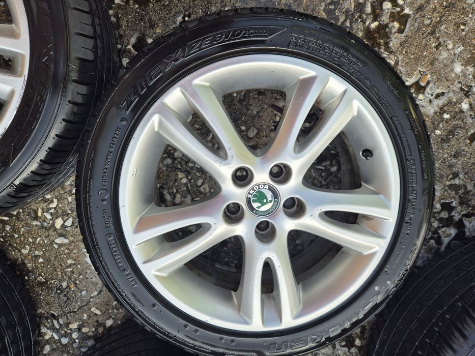 4бр алуминиеви джанти за Шкода фабиа, румстар/.6.5ж Х16/ ет 43/