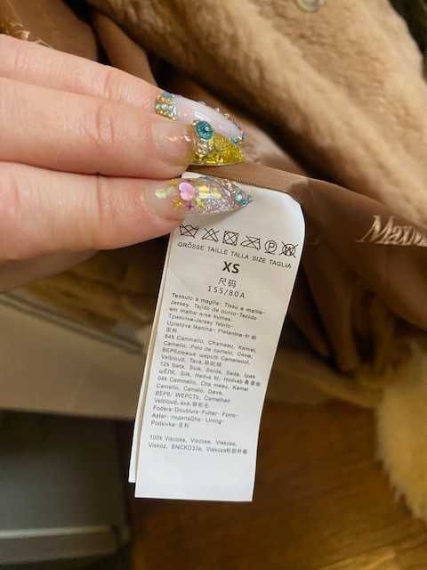 Палто камилска вълна+кашмир* teddy bear max mara Icon coat