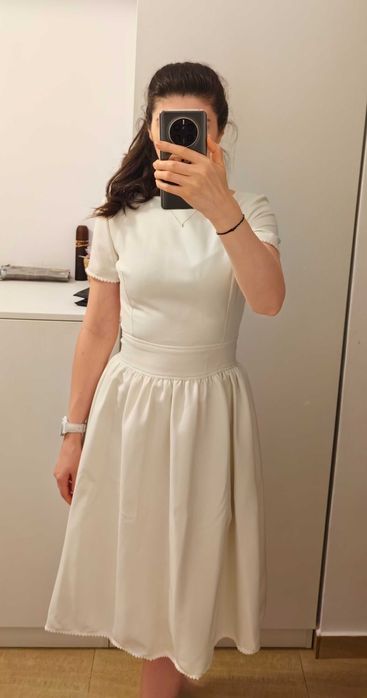 Rochie alba marime S